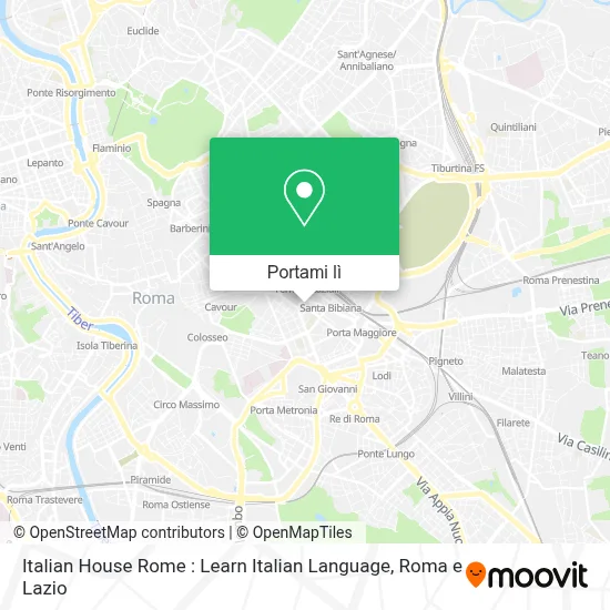 Mappa Italian House Rome : Learn Italian Language