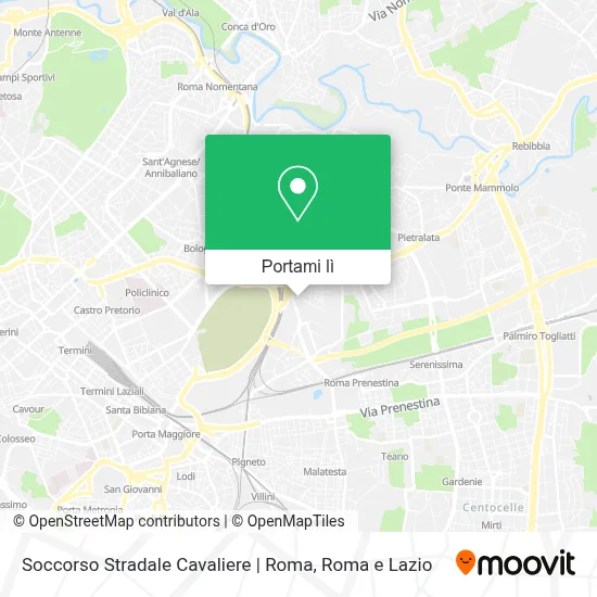 Mappa Soccorso Stradale Cavaliere | Roma