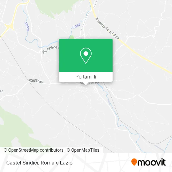 Mappa Castel Sindici