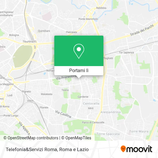 Mappa Telefonia&Servizi Roma