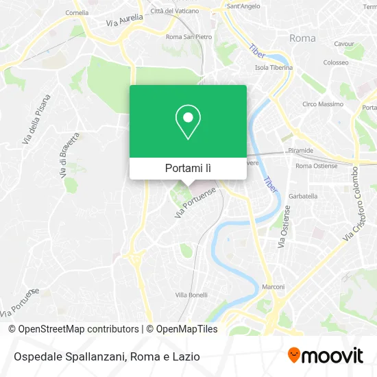 Mappa Ospedale Spallanzani