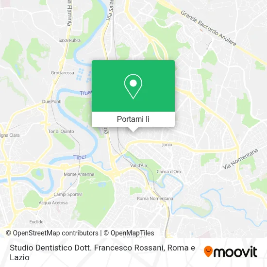 Mappa Studio Dentistico Dott. Francesco Rossani