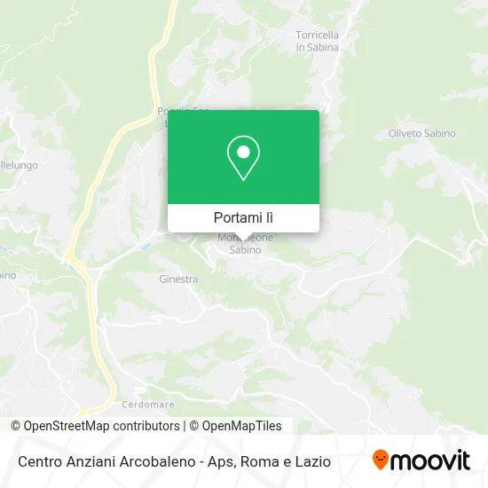 Mappa Centro Anziani Arcobaleno - Aps