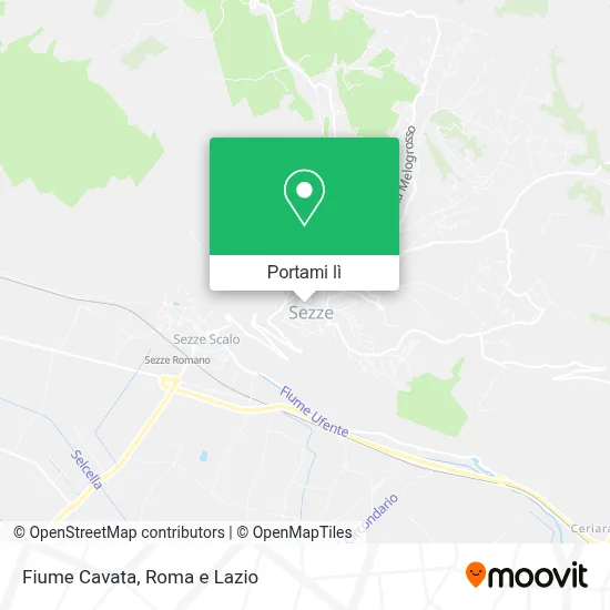 Mappa Fiume Cavata