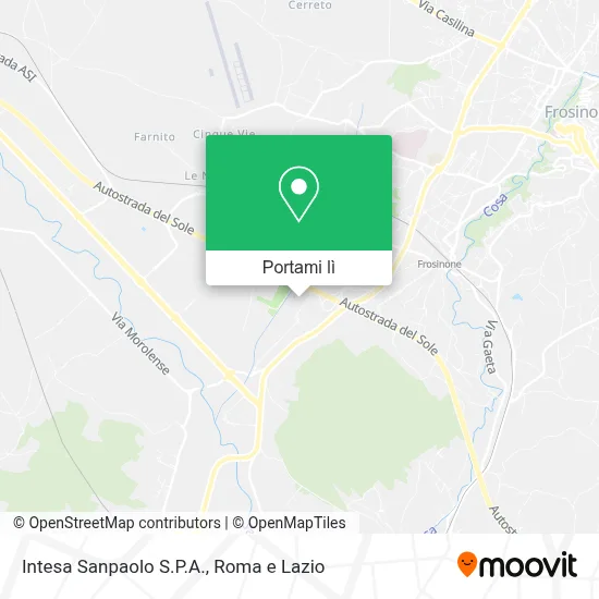 Mappa Intesa Sanpaolo S.P.A.