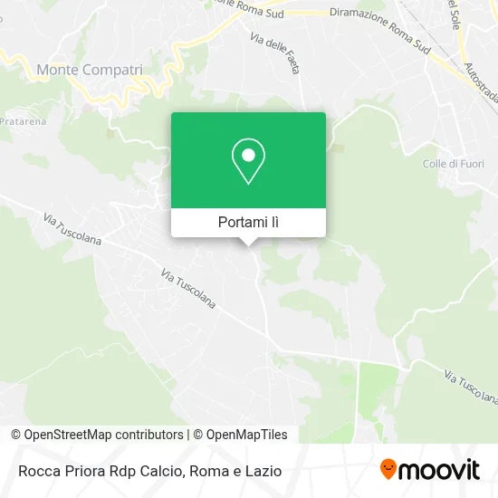 Mappa Rocca Priora Rdp Calcio
