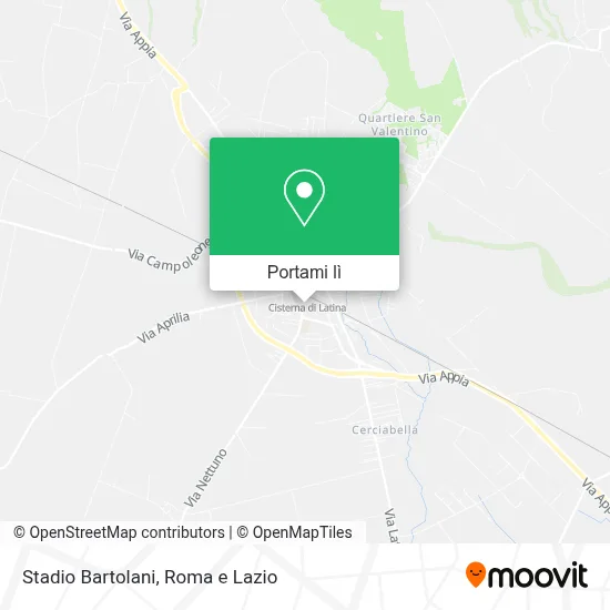 Mappa Stadio Bartolani