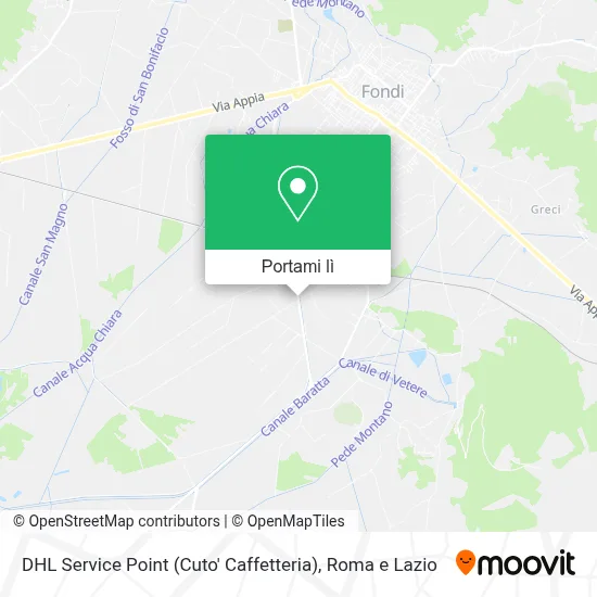 Mappa DHL Service Point (Cuto' Caffetteria)