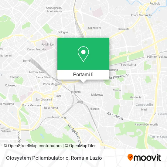 Mappa Otosystem Poliambulatorio