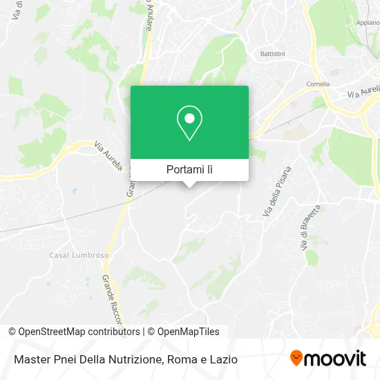 Mappa Master Pnei Della Nutrizione