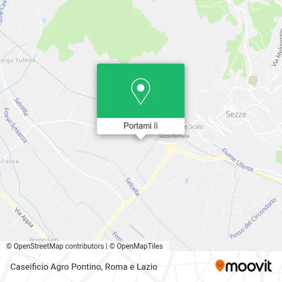 Mappa Caseificio Agro Pontino