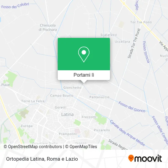 Mappa Ortopedia Latina