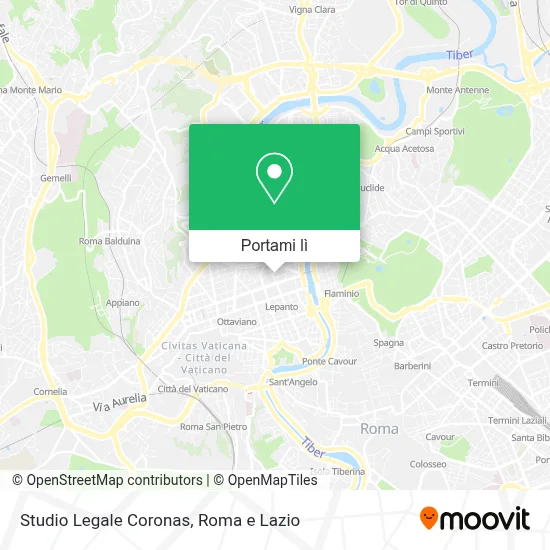 Mappa Studio Legale Coronas