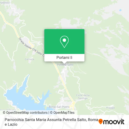 Mappa Parrocchia Santa Maria Assunta Petrella Salto