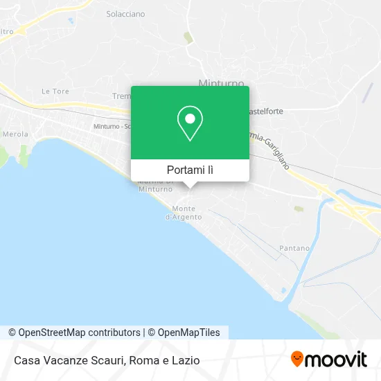 Mappa Casa Vacanze Scauri