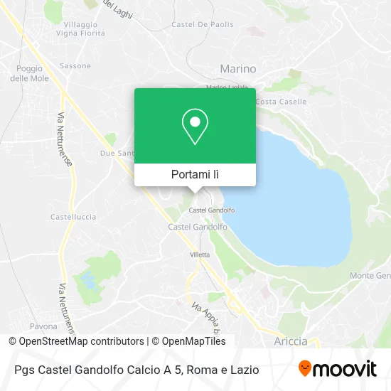 Mappa Pgs Castel Gandolfo Calcio A 5