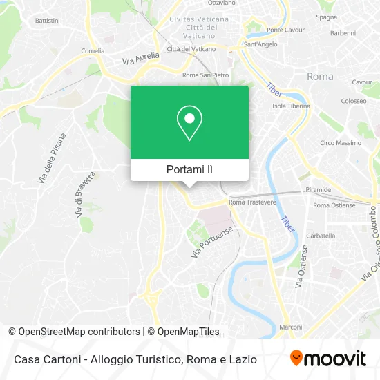 Mappa Casa Cartoni - Alloggio Turistico