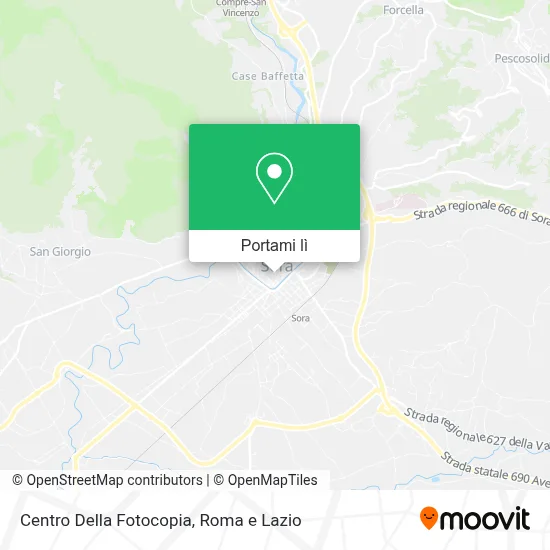 Mappa Centro Della Fotocopia