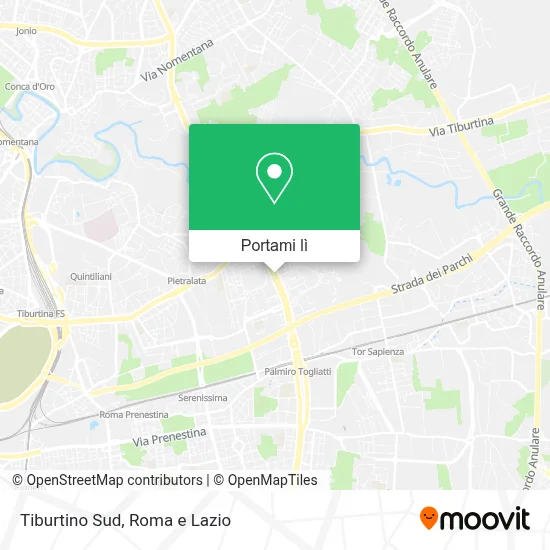 Mappa Tiburtino Sud