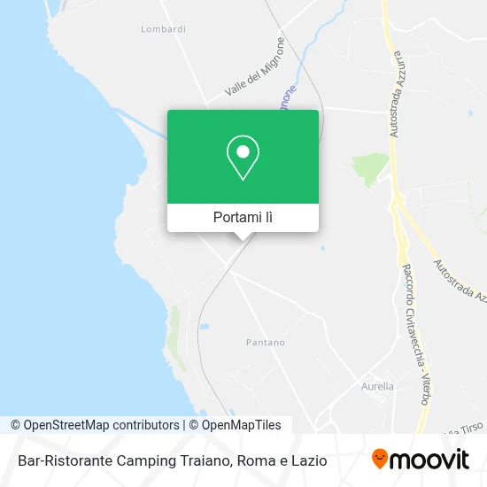 Mappa Bar-Ristorante Camping Traiano