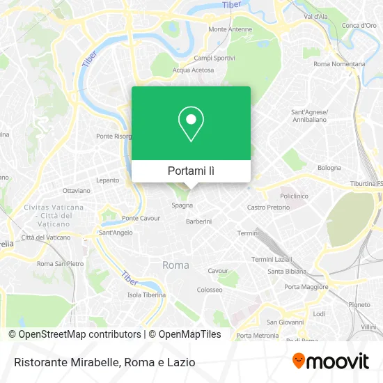 Mappa Ristorante Mirabelle