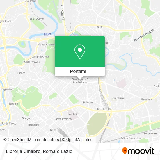 Mappa Libreria Cinabro