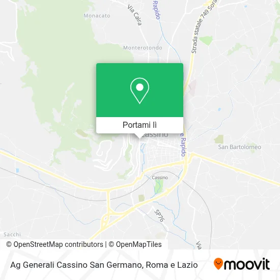 Mappa Ag Generali Cassino San Germano