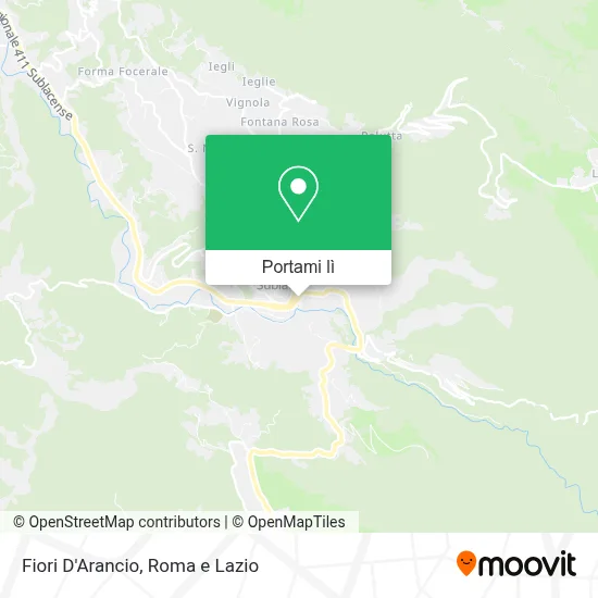 Mappa Fiori D'Arancio