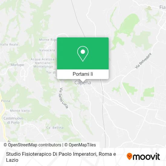 Mappa Studio Fisioterapico Di Paolo Imperatori