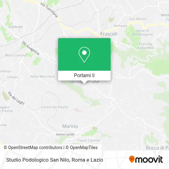 Mappa Studio Podologico San Nilo