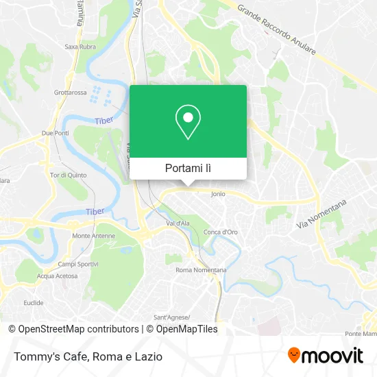 Mappa Tommy's Cafe