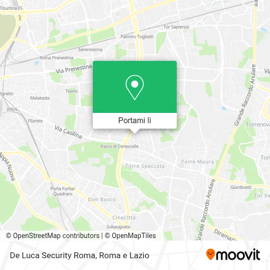 Mappa De Luca Security Roma