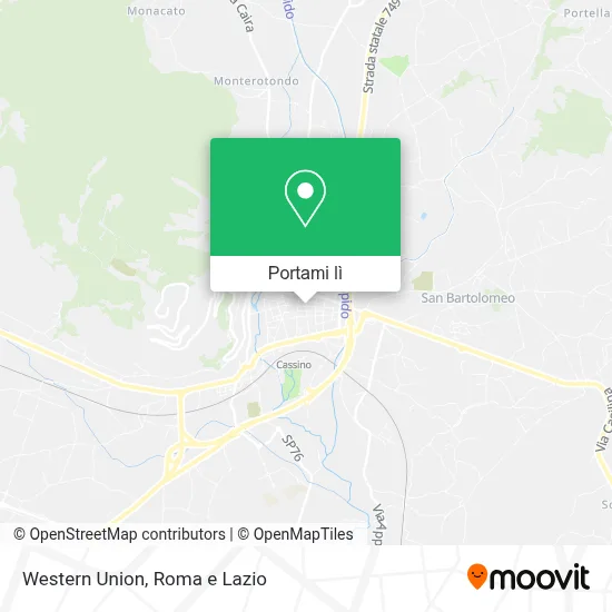 Mappa Western Union