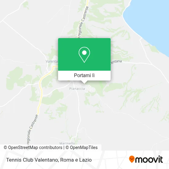 Mappa Tennis Club Valentano