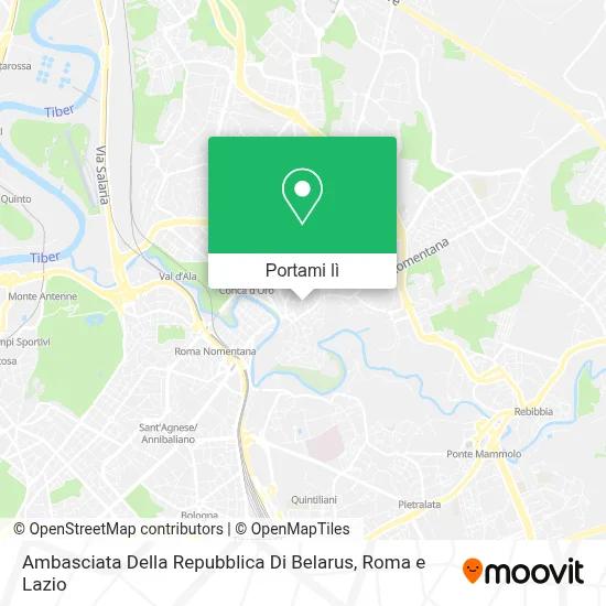 Mappa Ambasciata Della Repubblica Di Belarus