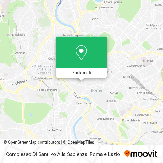 Mappa Complesso Di Sant'Ivo Alla Sapienza