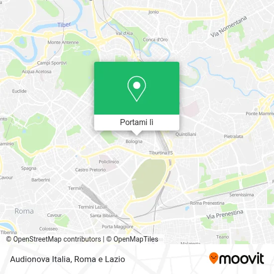 Mappa Audionova Italia