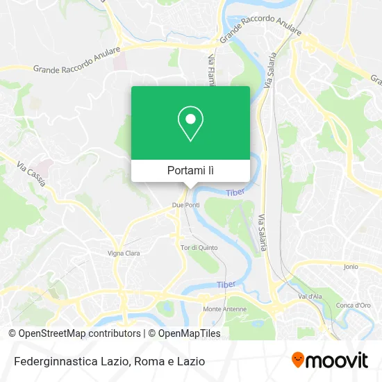 Mappa Federginnastica Lazio