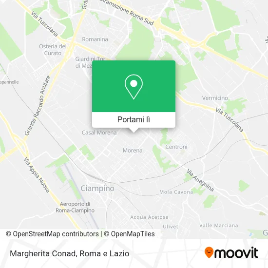 Mappa Margherita Conad