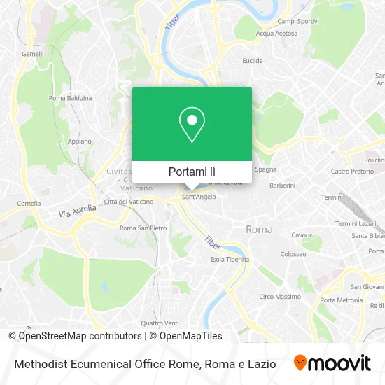 Mappa Methodist Ecumenical Office Rome