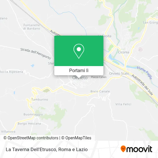 Mappa La Taverna Dell'Etrusco