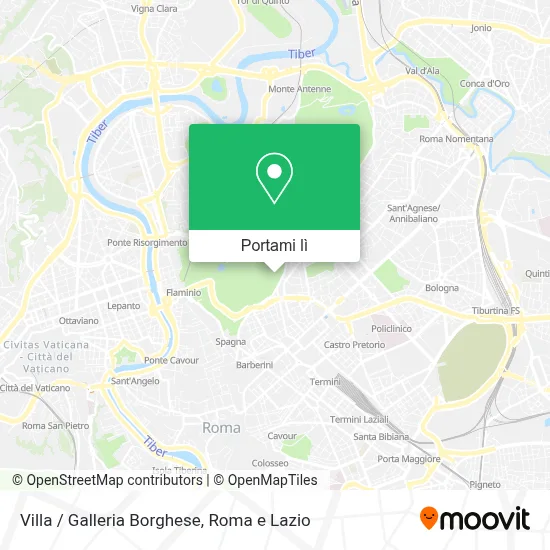 Mappa Villa / Galleria Borghese