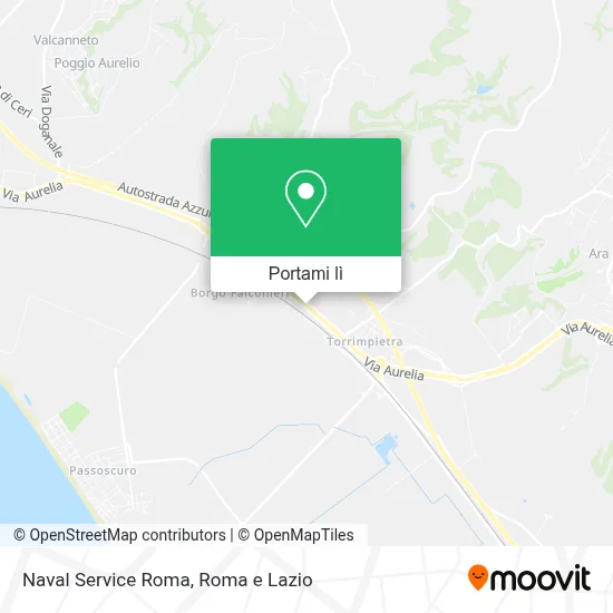 Mappa Naval Service Roma