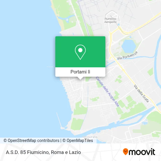 Mappa A.S.D. 85 Fiumicino