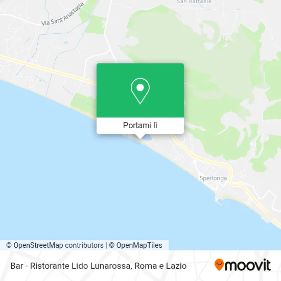 Mappa Bar - Ristorante Lido Lunarossa