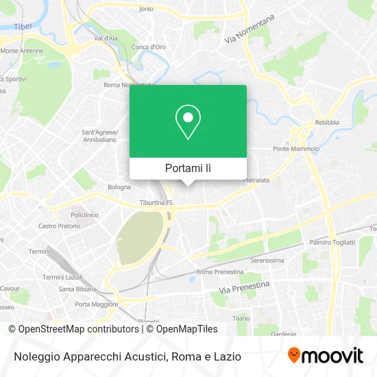 Mappa Noleggio Apparecchi Acustici