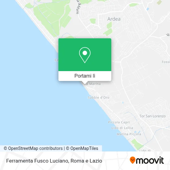Mappa Ferramenta Fusco Luciano