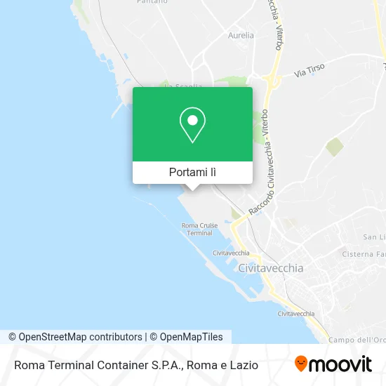 Mappa Roma Terminal Container S.P.A.