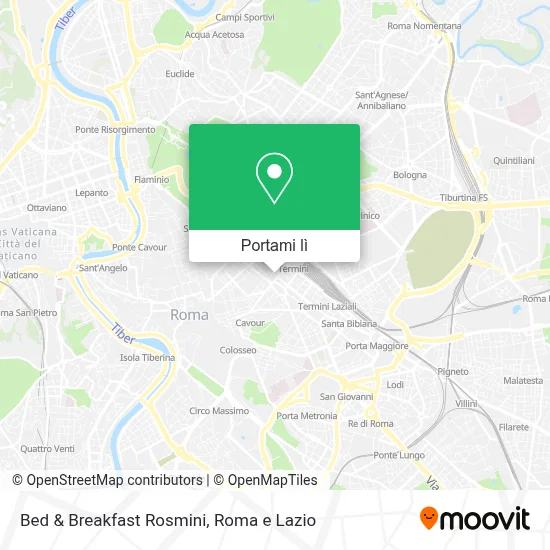 Mappa Bed & Breakfast Rosmini