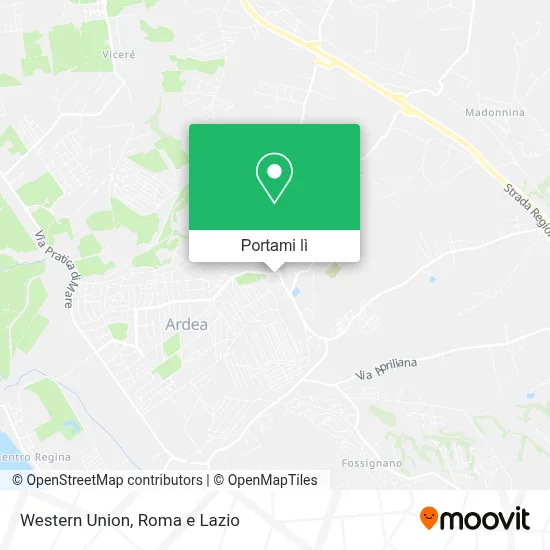 Mappa Western Union